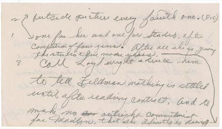 Lot #1249 Joe DiMaggio: DiMaggio takes note of Monroe's career: 
