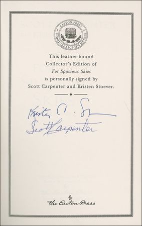Lot #456 Scott Carpenter Book - Image 1