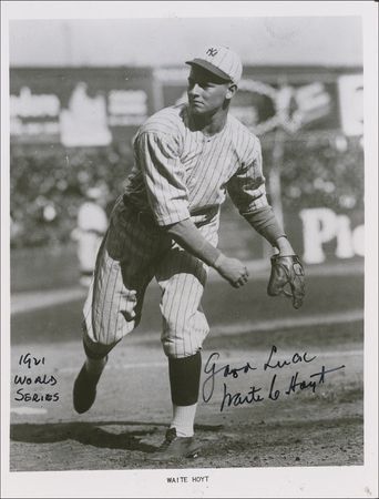 Lot #1305 Mark Koenig and Waite Hoyt Signed Photographs - Image 2