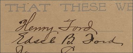 Lot #238 Henry Ford: Henry and Edsel Ford join prominent Detroit citizens for a night out - Image 2