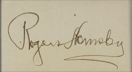 Lot #1287 Rogers Hornsby Signature - Image 2