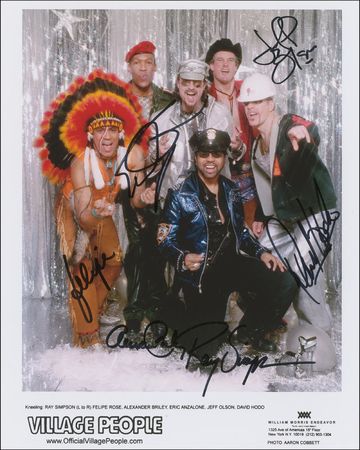 Lot #885 Village People Signed Photographs - Image 1