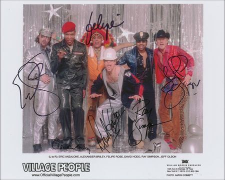 Lot #885 Village People Signed Photographs - Image 2