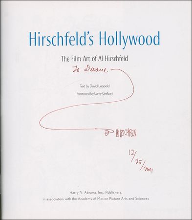 Lot #567 Al Hirschfeld Book - Image 1