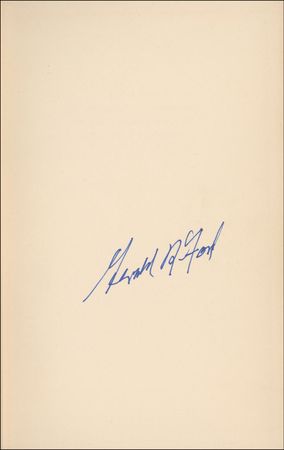 Lot #55 Gerald Ford: Ford adds his name to the 27-volume set of the controversial Warren Report - Image 1