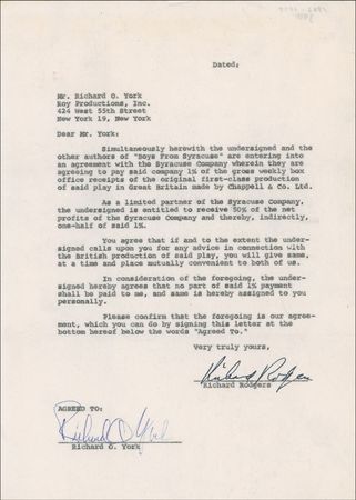 Lot #859 Rodgers and Hammerstein Group Lot - Image 1