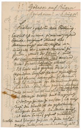 Lot #696 Ferruccio Busoni Handwritten Letter Signed - Image 1