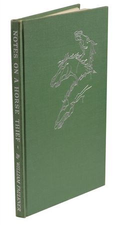 Lot #550 William Faulkner: Difficult to find signed limited edition Notes on a Horse Thief - Image 3