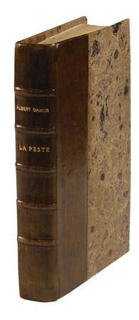 Lot #522 Albert Camus: Camus signs a rare copy of his existentialist classic, The Plague - Image 3
