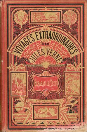 Lot #645 Jules Verne: Extraordinarily vivid copy of Verne's Keraban the Inflexible - Image 2