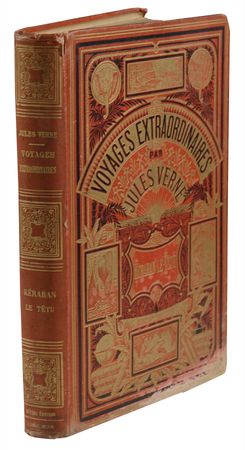 Lot #645 Jules Verne: Extraordinarily vivid copy of Verne's Keraban the Inflexible - Image 3