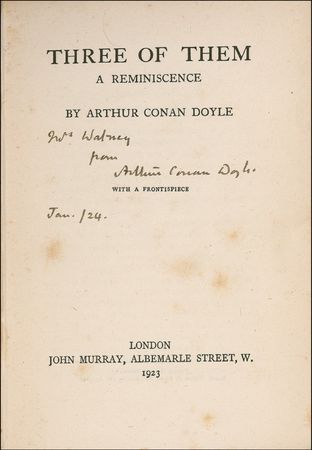Lot #548 Arthur Conan Doyle: Scarce signed first edition of the book that embarrassed his children - Image 1