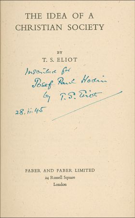 Lot #549 T. S. Eliot Book - Image 1