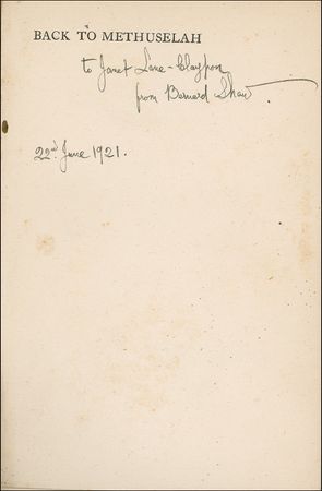 Lot #627 George Bernard Shaw Book - Image 1