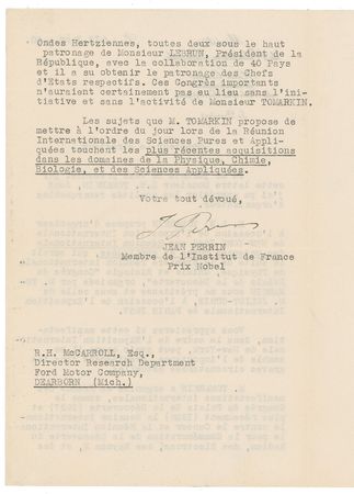 Lot #306 Jean B. Perrin - Image 2