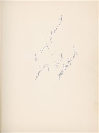 Lot #949 Chardas Guest Book: Brando thanks a restauranteur for “a very pleasant experience,” the Reagans acknowledge their “generous welcome,” and Gifford nods to their “discretion” - Image 2