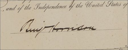 Lot #69 Benjamin Harrison and John Wanamaker Signed Document - Image 2