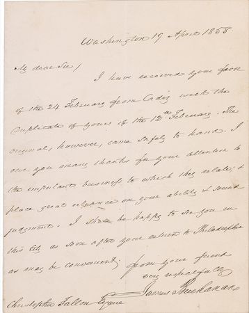 Lot #4 James Buchanan: Maneuvering to acquire Cuba