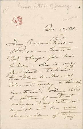 Lot #340 Victoria of Prussia - Image 1