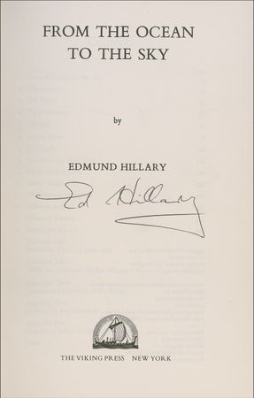 Lot #261 Edmund Hillary Book - Image 1