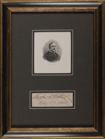 Lot #3 Chester A. Arthur Signature