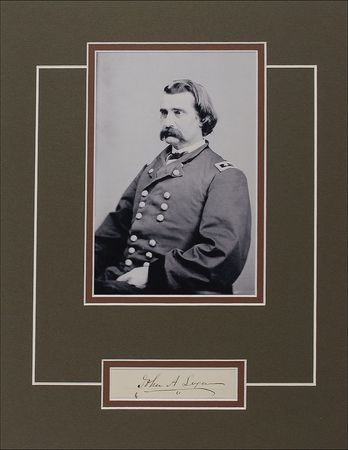 Lot #355 Nathaniel P. Banks and John A. Logan Signatures - Image 2