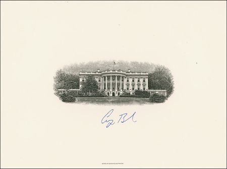 Lot #17 George Bush Engraving