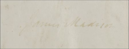 Lot #103 James Madison Signed Document - Image 2
