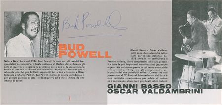 Lot #846 Bud Powell Program - Image 1