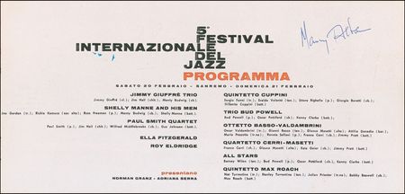 Lot #846 Bud Powell Program - Image 3