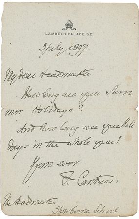 Lot #183 Archbishops of Canterbury - Image 2