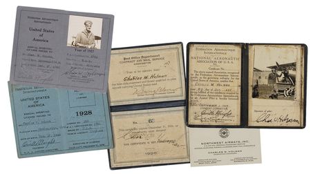Lot #473 Charles 'Speed' Holman: Orville Wright gives wings to tragic aviator Charles Holman-Northwest Airways' first chief pilot-an amazing archive including reference to his fatal flight - Image 1