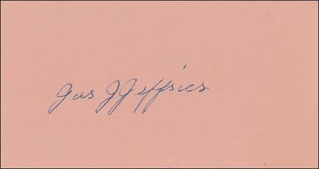 Lot #1286 James J. Jeffries Signature - Image 1