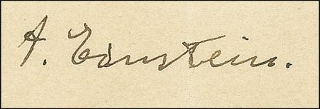 Lot #282 Albert Einstein: Einstein recounts the 