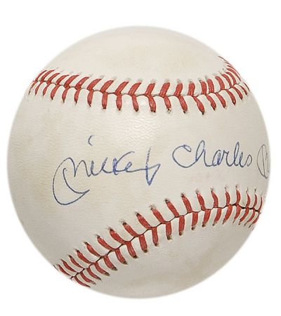 Lot #1313 Mickey Mantle Baseball - Image 1