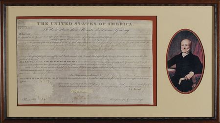 Lot #2 John Quincy Adams Signed Document