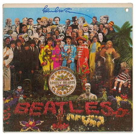 Lot #802 Beatles: Paul McCartney: In-person signed Sgt. Pepper album - Image 1