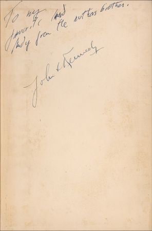 Lot #126 John F. Kennedy: An early signed example of JFK's 1940 thesis-turned-book on England's failure to prevent World War II - Image 1