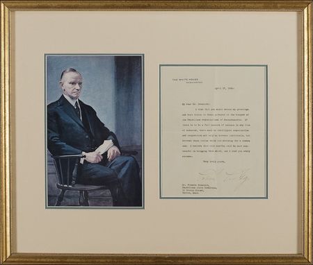 Lot #52 Calvin Coolidge: 