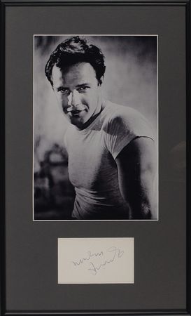 Lot #948 Marlon Brando Signature - Image 1