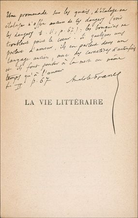 Lot #630 Anatole France Book - Image 1
