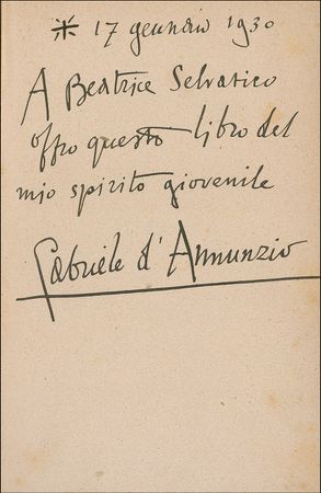 Lot #624 Gabriele D?Annunzio Book - Image 1