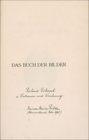 Lot #689 Rainer Maria Rilke: Rilke presents his Book of Images - Image 1