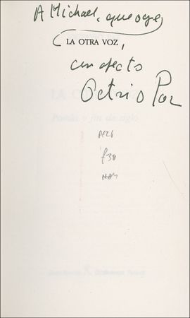 Lot #683 Octavio Paz Book - Image 1