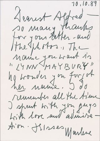 Lot #976 Marlene Dietrich Group Lot - Image 3