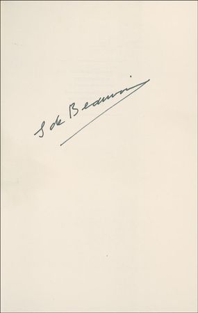 Lot #593 Simone de Beauvoir Book - Image 1