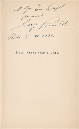 Lot #686 Luigi Pirandello Book - Image 1