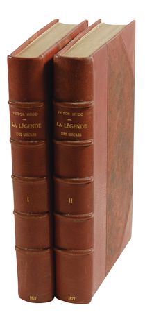 Lot #645 Victor Hugo: Hugo inscribes his two volume Legend of the Ages - Image 2