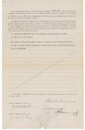 Lot #601 Edgar Rice Burroughs: Tarzan's creator gives his approval to The Gods of Mars - Image 2