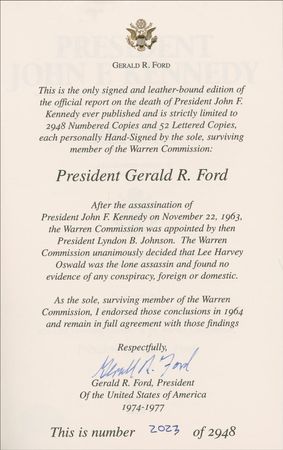 Lot #75 Gerald Ford Book - Image 1